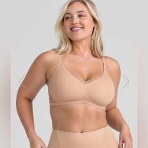 NWOT HONEYLOVE CrossOver Bra Tan Sz XL